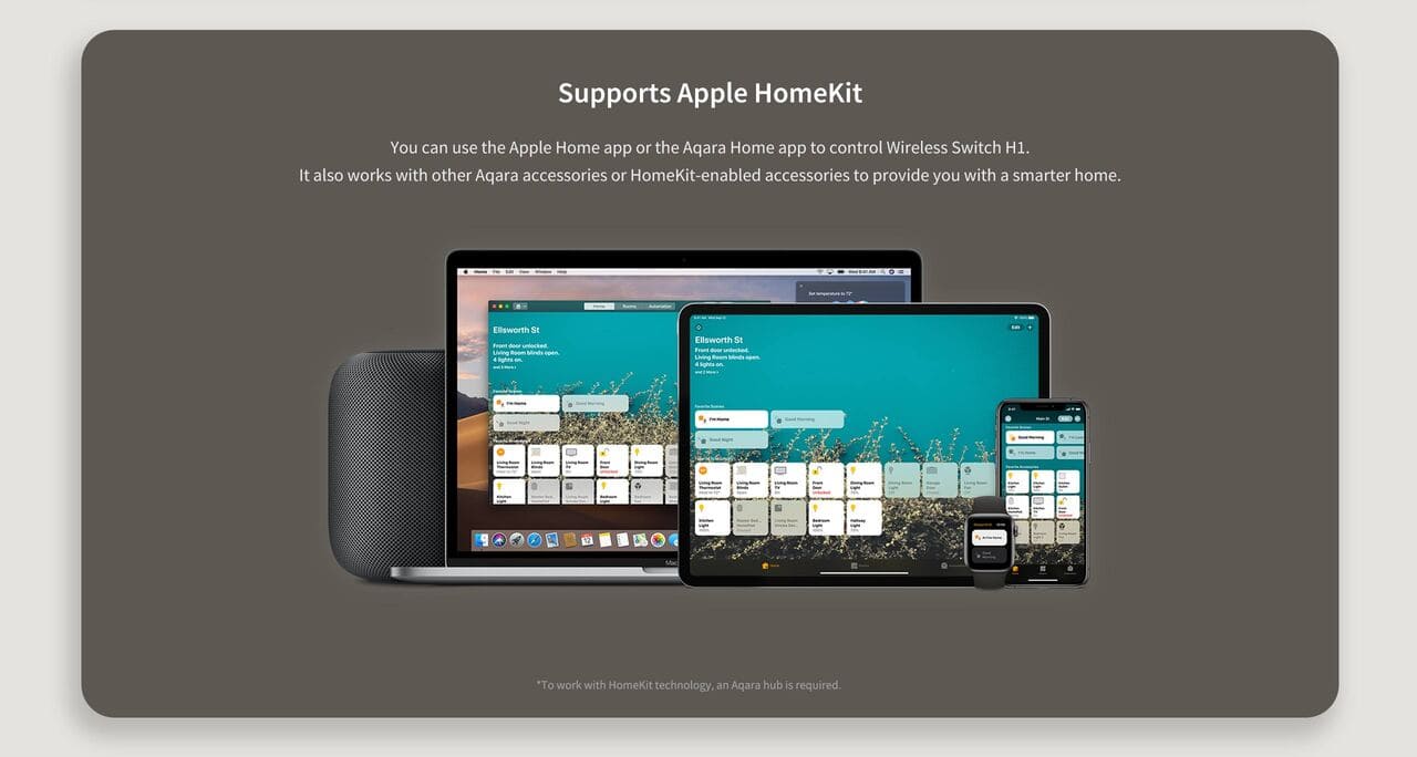 AQARA Brezžično stikalo - Apple Homekit