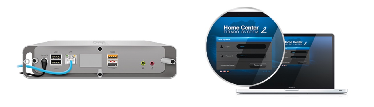 Fibaro Home Center 2 Namestitev