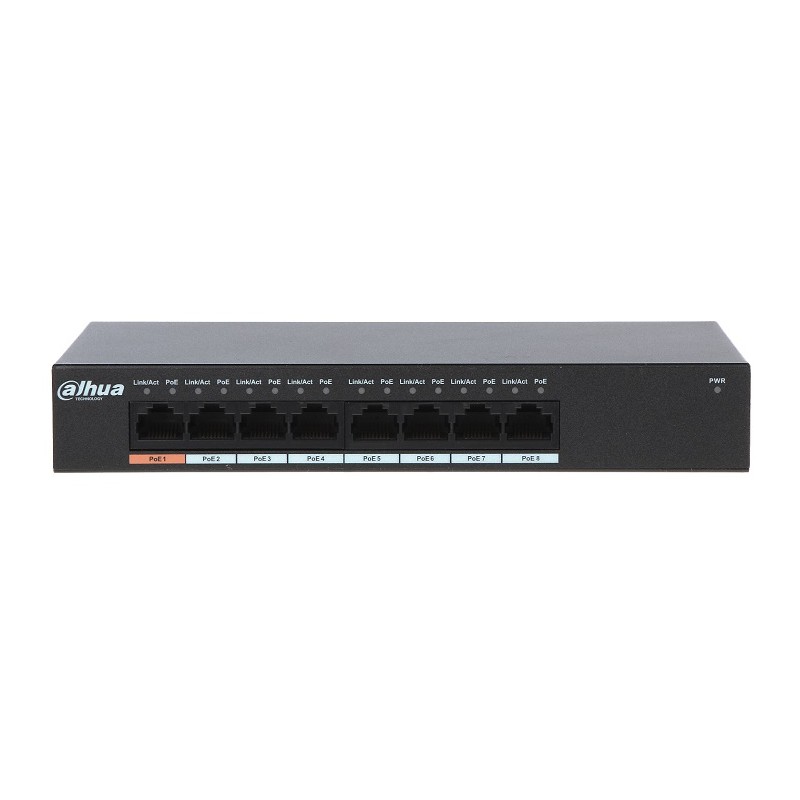 DAHUA 8 portni GiGabit PoE switch PFS3008-8GT-96